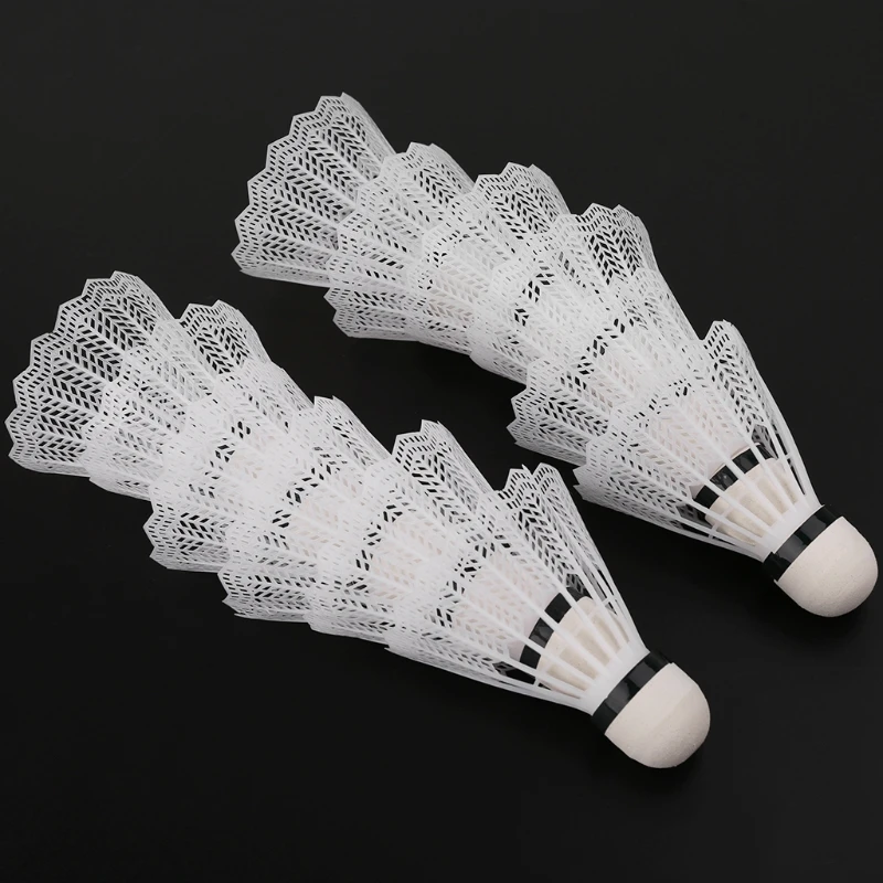 

12Pcs White Badminton Plastic Shuttlecocks Indoor Outdoor Gym Sports Accessories