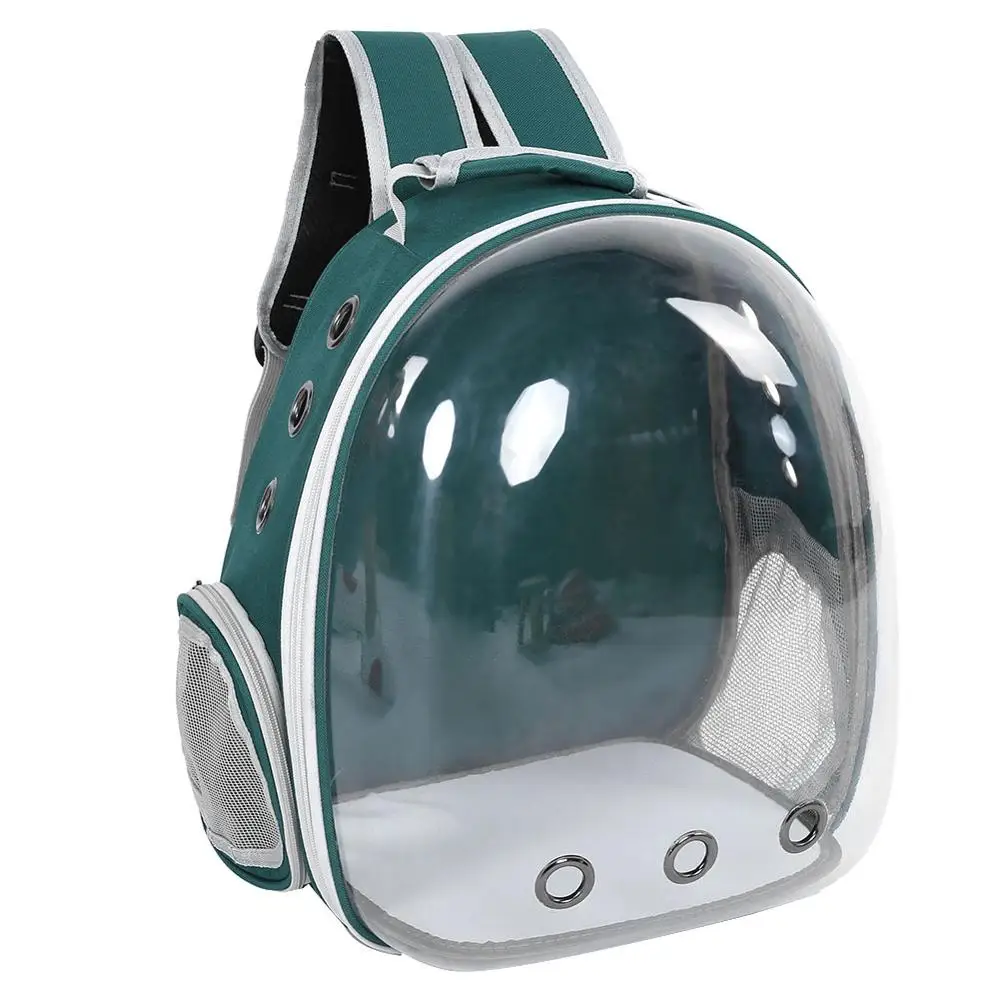 Green Bag Рюкзак для кошек, сумка для кошек, сумка для путешествий, рюкзак для щенков, прозрачный водонепроницаемый рюкзак для собак - Цвет: Green Bag