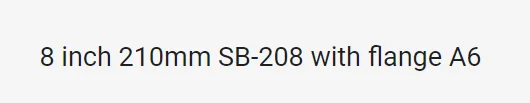 8 inch SB-208 Стандартный полый гидравлический силовой патрон/гидравлический патрон 5 6 8 10 12 дюймов стальной корпус - Цвет: 8 inch SB-208