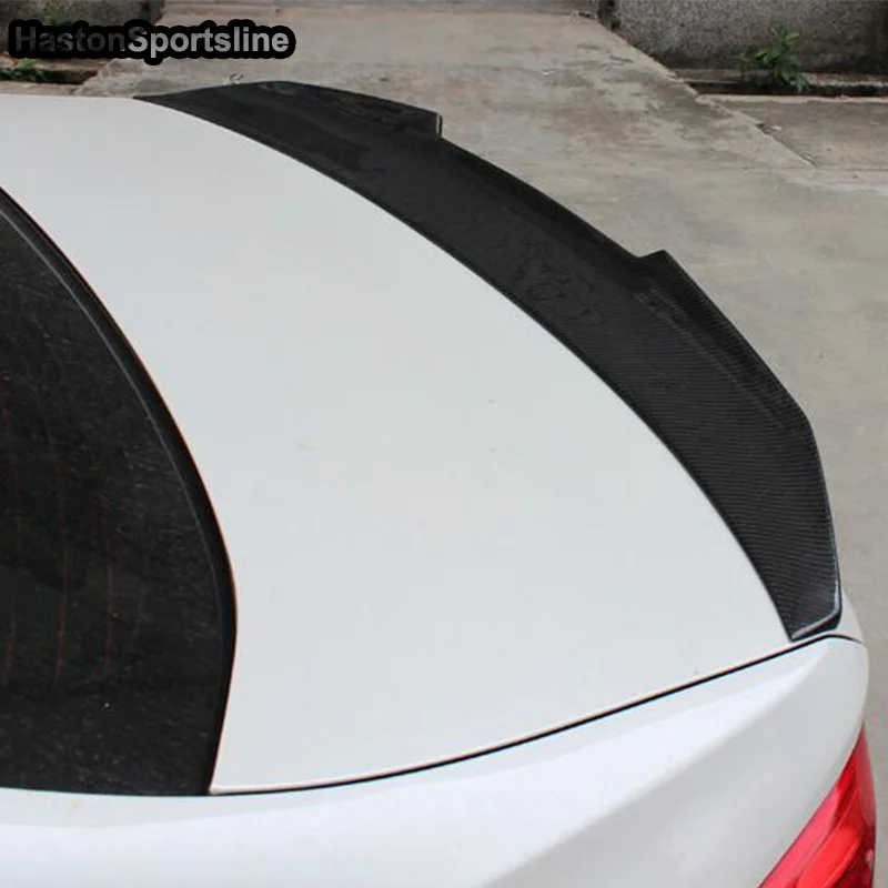 PSM Стиль F30 F80 4-дверный углеродного волокна автомобильные аксессуары задний багажник спойлер заднего крыла для BMW F30 F80 M3 2012