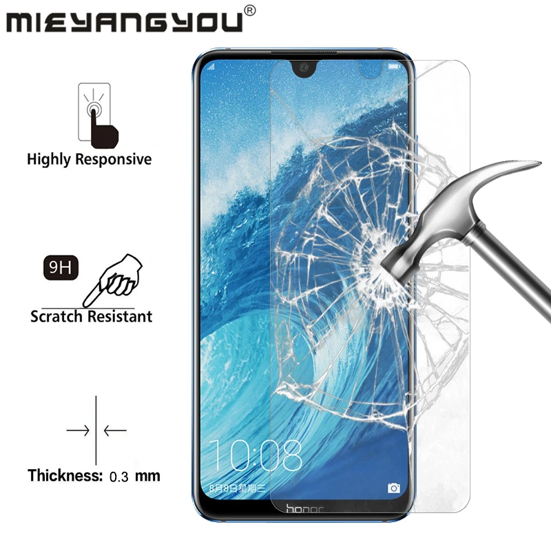 Закаленное стекло для Huawei Honor Magic 2 8X Max 7A Pro Защитная пленка экрана на Plasy 8C 8 9 10 Lite