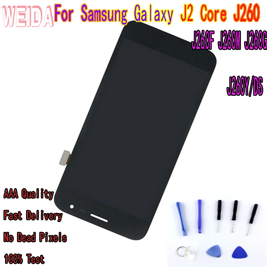 

TFT LCD WEIDA 5 For Samsung Galaxy J2 Core J260F J260M J260G J260Y/DS LCD Touch Screen Digitizer Assembly WITHOUT frame