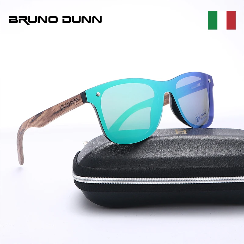 Бруно Данн деревянные солнцезащитные очки для женщин и мужчин поляризационные фирменный дизайн солнцезащитные очки Ray oculos de sol feminino masculino lunette soleil femme