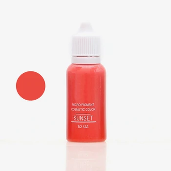 

1Pcs 15ML Tattoo Ink Sunset Color for Permanent Makeup Tattooing Eyebrow Eyeliner Lip Cosmetic Manual Paint Pigments