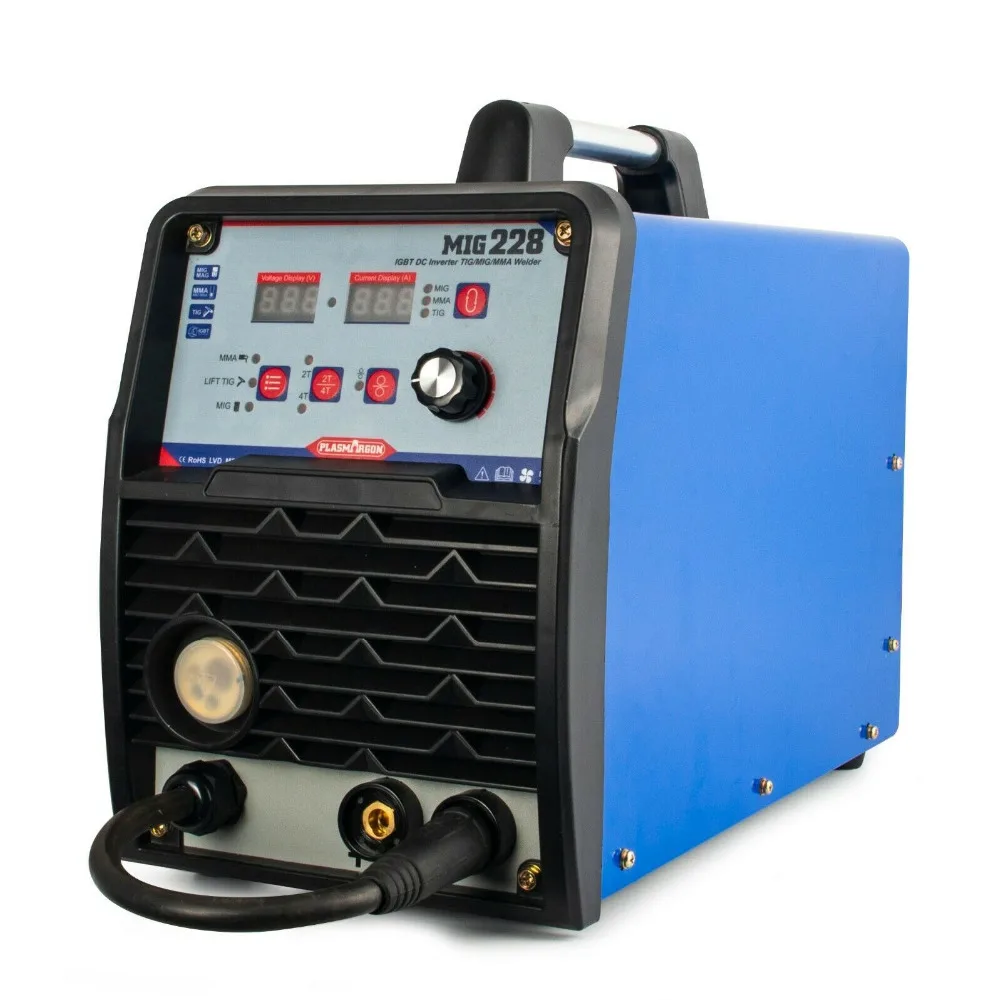 

MIG228 TIG / MMA / MIG Welder 3IN1 Multi-Function Welding Machine 220V & Consumables