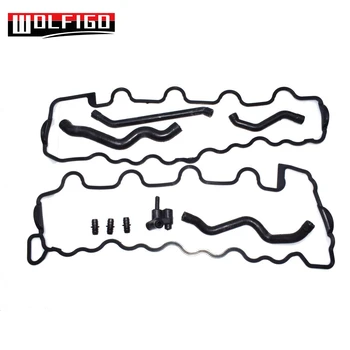 

WOLFIGO For Mercedes-Benz W163 R170 W202 W203 Left & Right Valve Cover Gasket With Crank Case Hose Kit 1130160221,1120180282