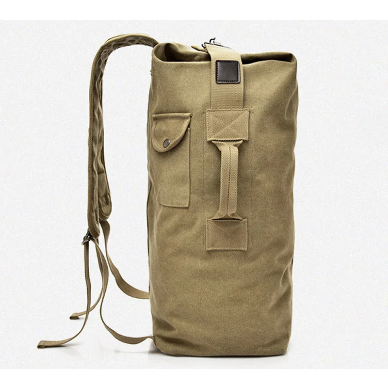  Large Capacity Travel Climbing Bag Tactical Military Backpack Women Army Bags Canvas Bucket Bag Sho - 32807541398