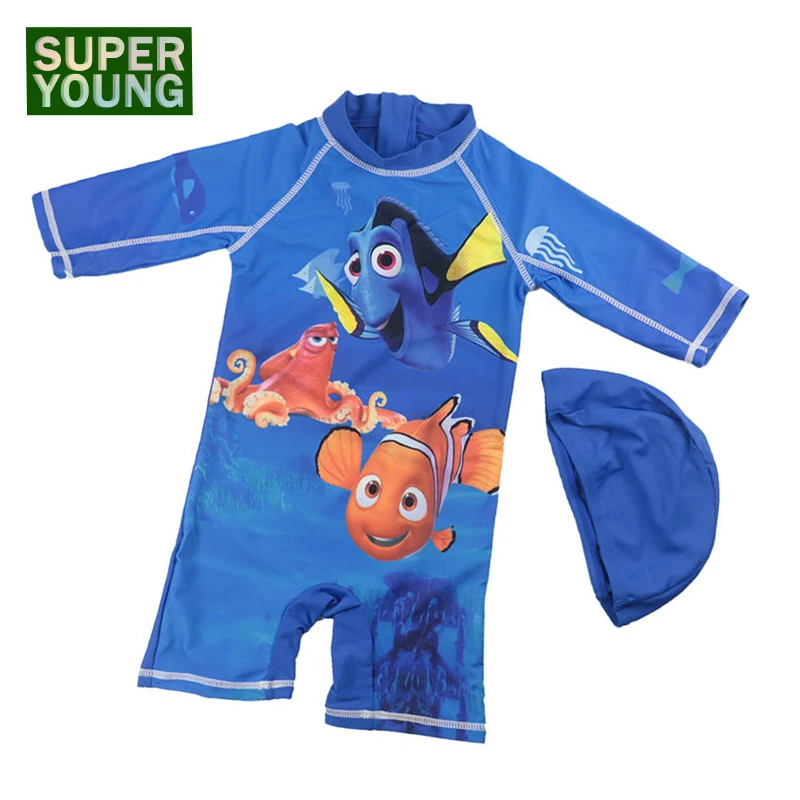

Children Summer Anti-UV Swimwear Baby Boys Cartoon Fish Sports Swimsuit Toddler Swim Sets Kids Beach Wear Swimming Bathing Suits