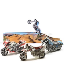 DIY инерционные мотоциклы в сборе 3D головоломка модель/Детские игрушки для детей/diy игрушки Аксессуары/rc yuanmbm tamiya/детский подарок