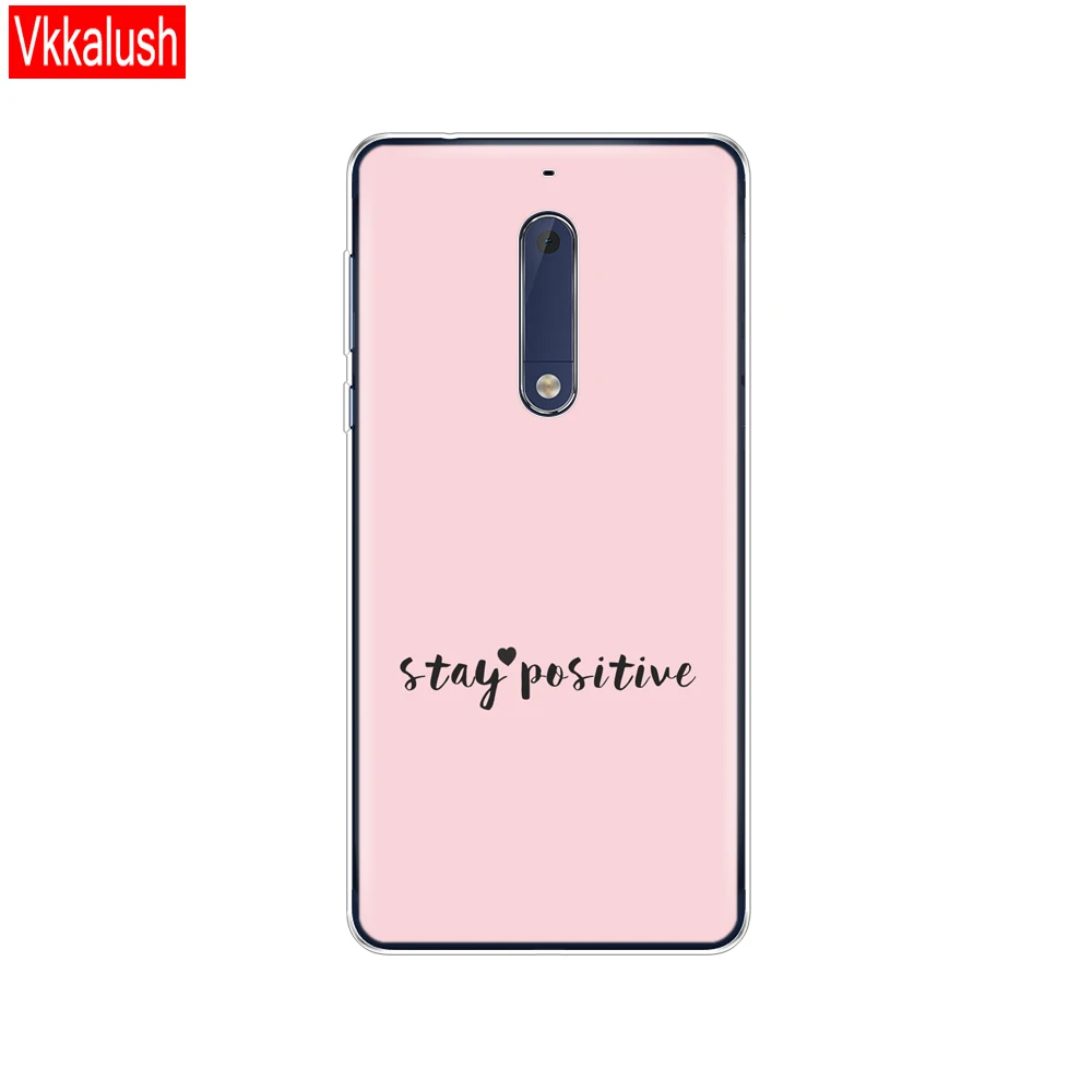 Силиконовый чехол для Nokia 1 2 3 5 plus 2018 мягкая симпатичная задняя крышка из ТПУ