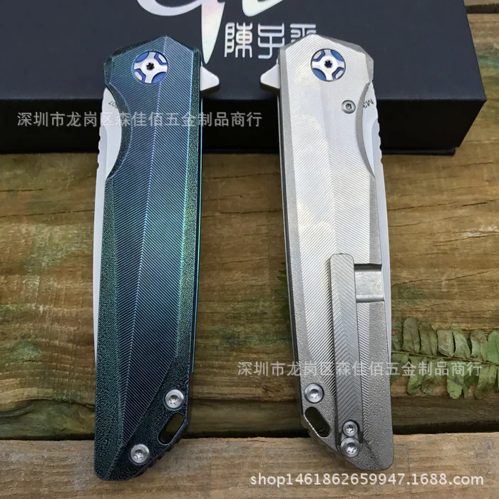 Высококачественный титановый подшипник с ручкой M390, нож для охоты, кемпинга, самообороны, тактический армейский нож для выживания