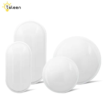 

Round / Oval Led Moisture Proof Ceiling Lamp Ip65 Waterproof Bathroom Outdoor 16w 20w Ac 85-265v Smd2835 For Kitchen Bedroom
