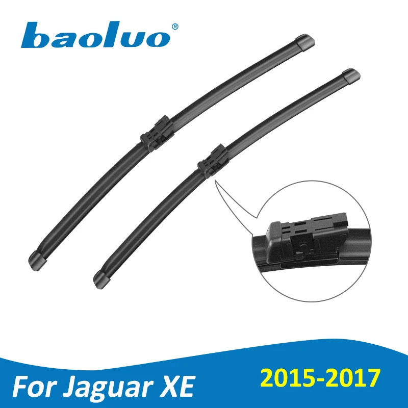 BAOLUO Wiper Blades For Jaguar XE 26''+17'' 2015 2016 2017 Natural