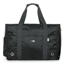 Черный жаккард нейлон собака, несущая кошелек сумка-переноска Cat Портативный сумки с мягкой стороной с короткими ручками руно колодки для мелких домашних животных