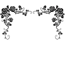 Sweet And Romantic Lover’s Bedroom Decoration Two Side Removable Vinyl Art Rose Vines Wall Sticker Home Decor