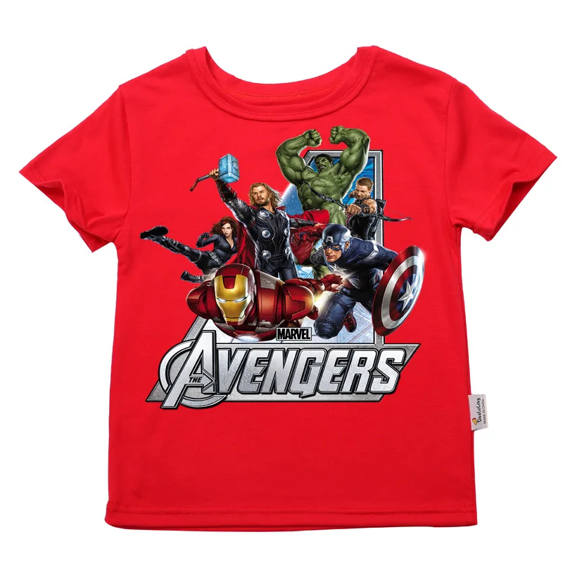 Little Bitty/ г., футболки для мальчиков детская одежда с короткими рукавами и рисунком из фильма Детская футболка с Мстителями Детские футболки для маленьких девочек от 1 до 14 лет