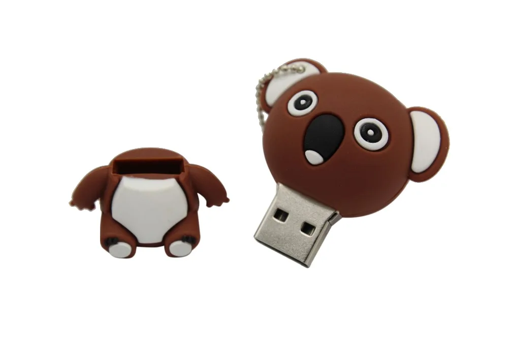 Король сарас мультфильм животное коала Гари коричневый модель usb флэш-накопитель usb 2,0 4 ГБ 8 ГБ 16 ГБ 32 ГБ 64 ГБ креативный флешка