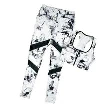 Women Joggers Sets 2016 Summer Women Tracksuit Hoodies Padded Bra Crop Top + Elastic Suit Trousers Legging Capris 2 Piece Sets
