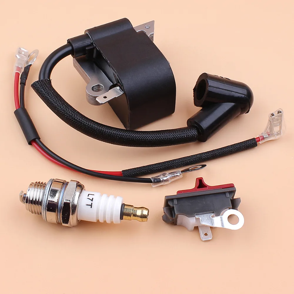 

Ignition Coil Stop Switch Spark Plug Kit For HUSQVARNA 136 137 141 36 41 26 23 Chainsaw Parts