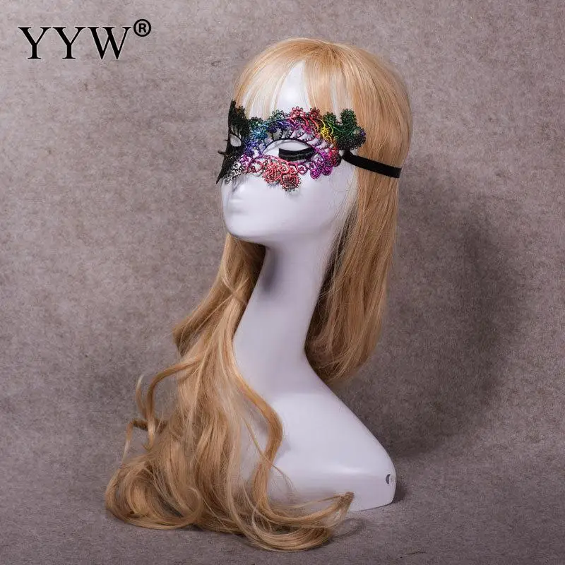

Sexy Lace Masquerade Mask Half Face Prom Party Masks Colorful For Carnival Halloween Masquerade Masker Festive Carnival Supplies