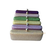 Fabrik Günstige New Langen Geformt Box Kupplung Strass Abend Handtaschen und Kristall Abendtaschen für Party Hochzeit Prom Abendkleid