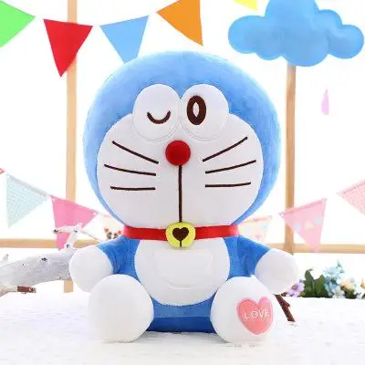 Большая кукла аниме Стенд от меня Doraemon мягкая плюшевая игрушка мягкая кошка 6 стилей большая подушка для девочек для маленьких детей лучший подарок 30-60 см - Цвет: C