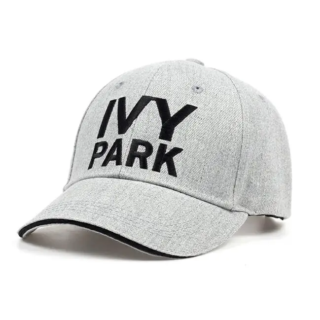 Бейсбольная кепка IVY PARK Beyonce в спортивном стиле, хлопковая кепка из конопли, Кепка унисекс, бейсболка s для женщин и мужчин, брендовая вышитая Кепка Gorras - Цвет: Серый