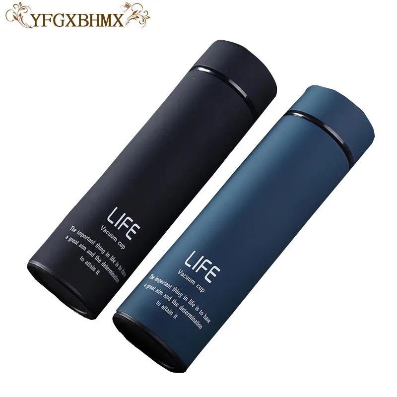 

YFGXBHMX 450ml High Quality Glass Water Bottle Magic Knight Aquarius Removable Luxury Double Layer Portable Carafe My Bottle