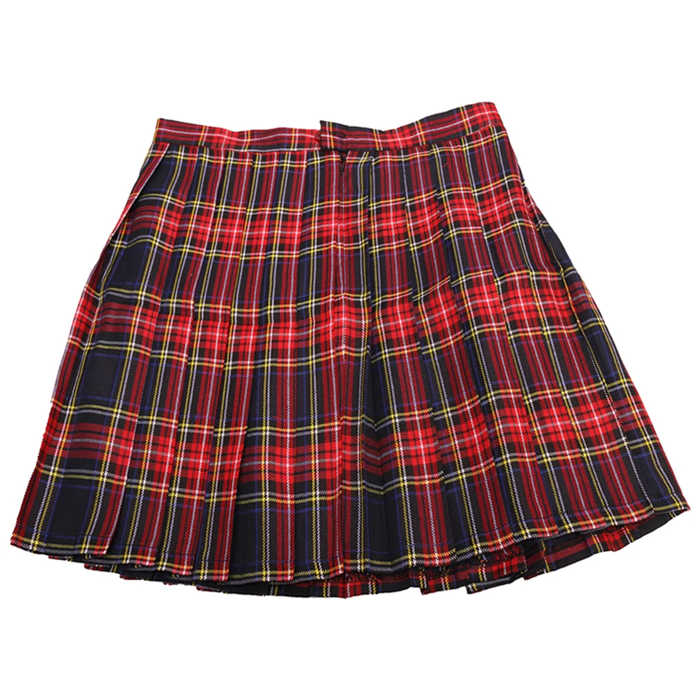 2018 Preppy Style Japanese School Girl Plaid Pleated Skirt High Waist