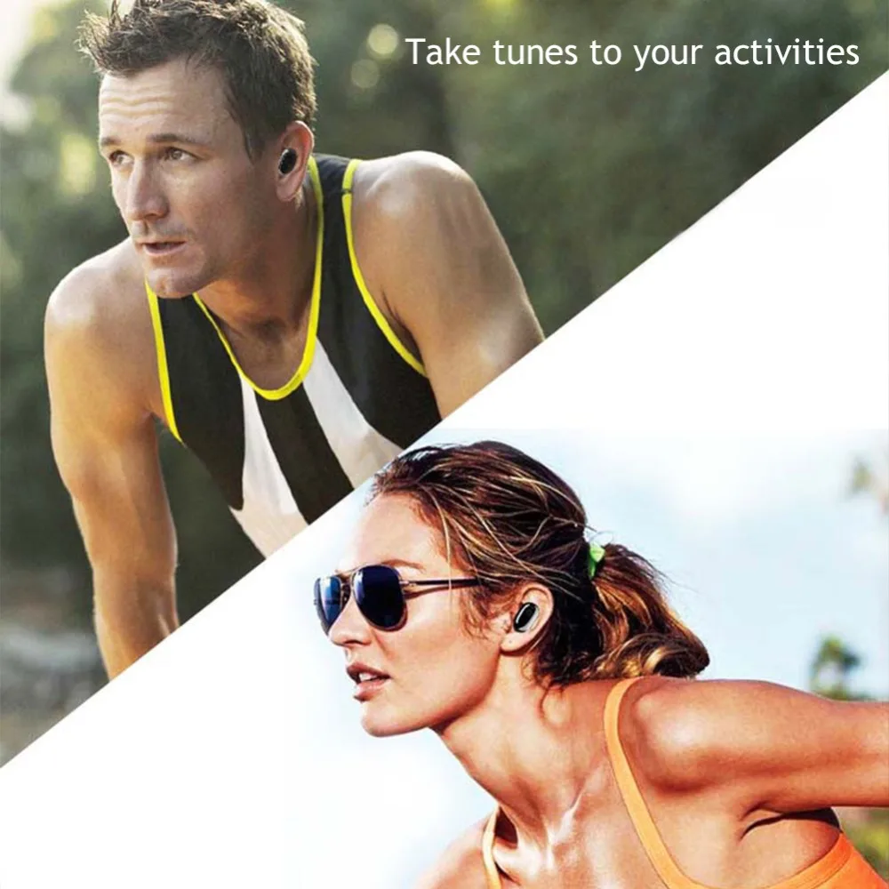 RU Waterproof Earphone Wireless Bluetooth Headset Earbuds Mini Sport Headphone For swimming Invisible Earpiece Micro Earphone
