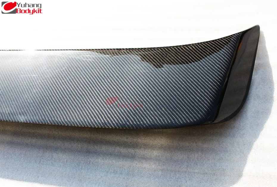 R32 GTR GTS Dmax Style Carbon Fiber Rear Boot Trunk Lip Spoiler Wing Ducktail
