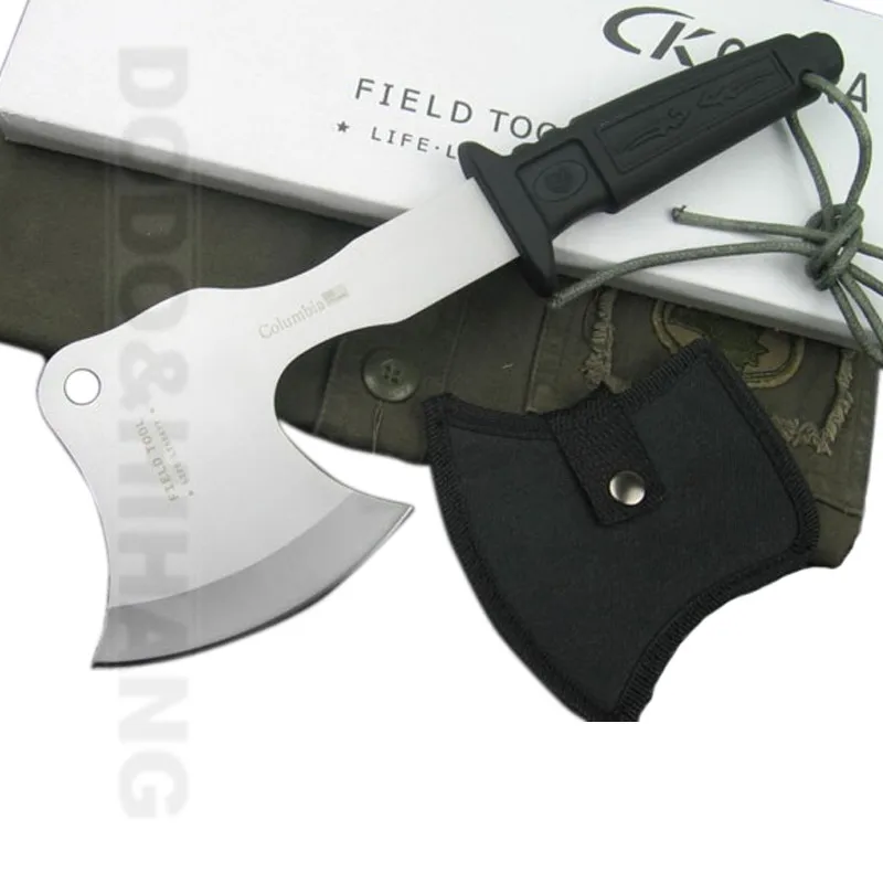 Outdoor Camping Survival Fire Axe Mountain Tactical Tomahawk Axe Fiberglass Field Tools Hand Made Hatchet Hand Tool DAA006