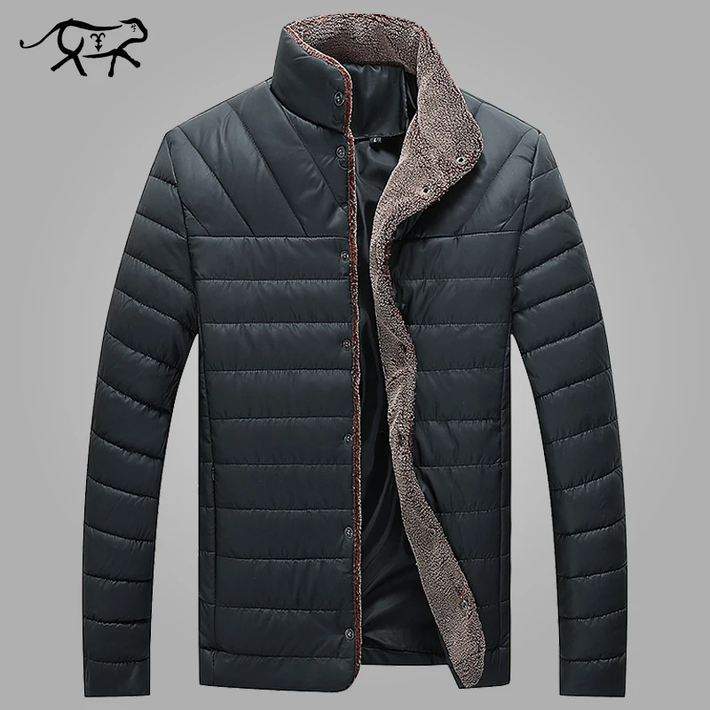 

2018 Autumn Winter Jacket Men Warm Casual Parkas Fashion Men's Coat Single Breasted Outerwear Mens Brand Clothing Plus Size 5XL