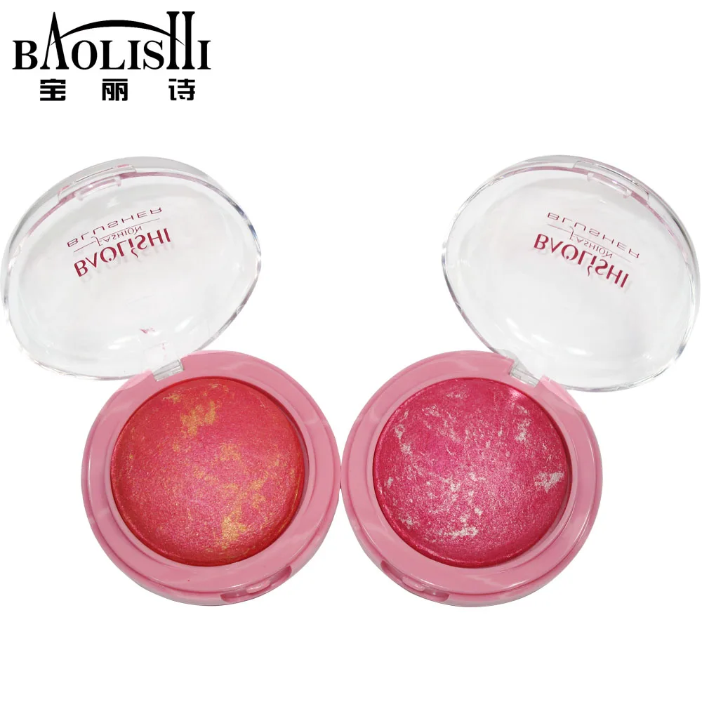 

2 pcs baolishi Brand New Bronzer Powder Blush Blush Makeup Palette Baked powder With Brush