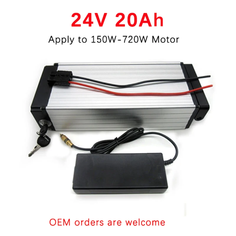 24V 20Ah 500W комплект литий-ионных батарей для электрического скутера Ebike Серебряная