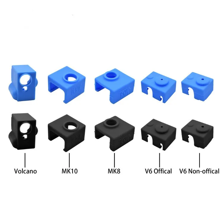 3D ملحقات الطابعة V6 التدفئة الألومنيوم كتلة سيليكون كم عالية درجة الحرارة المقاومة 280 درجة 3D ملحقات الطابعة V6 التدفئة الألومنيوم كتلة سيليكون كم عالية درجة الحرارة المقاومة 280 درجة