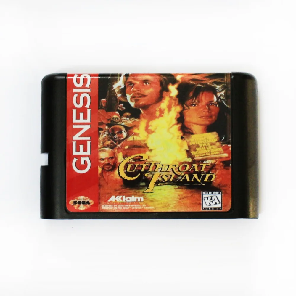 Cutthroat Island 16 bit MD Game Card For Sega Mega Drive For SEGA