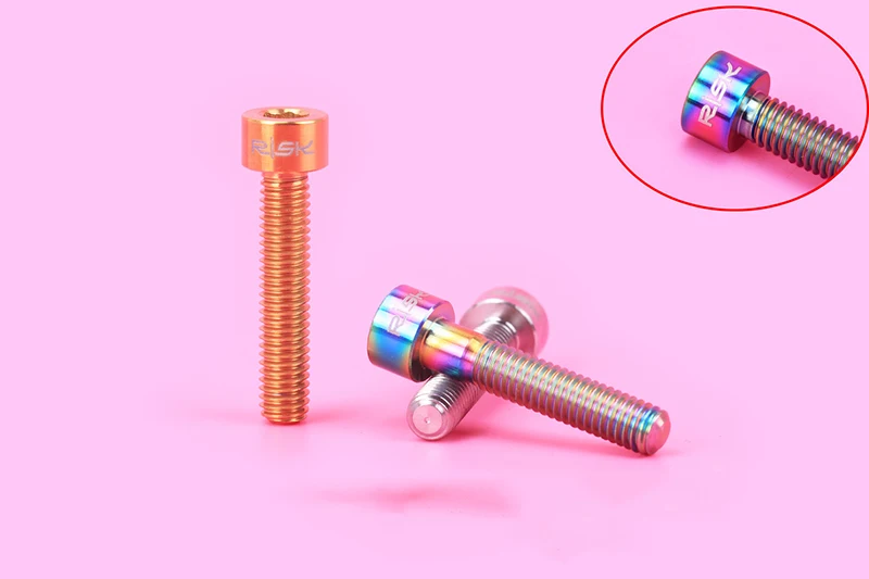1 قطع m6 * 30 ملليمتر tc4 titanium ti المسمار الترباس ل سماعة الجذعية الطريق دراجة mtb العمود كاب بولت المسمار دراجة أجزاء الدراجة