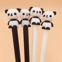 36 Pcs/lot Cute Panda Animal Gel Pen Ink Pen Promotional Gift Stationery School & Office Supply love face rabbit ear warm ball plush gel pen ink pen promotional gift stationery school