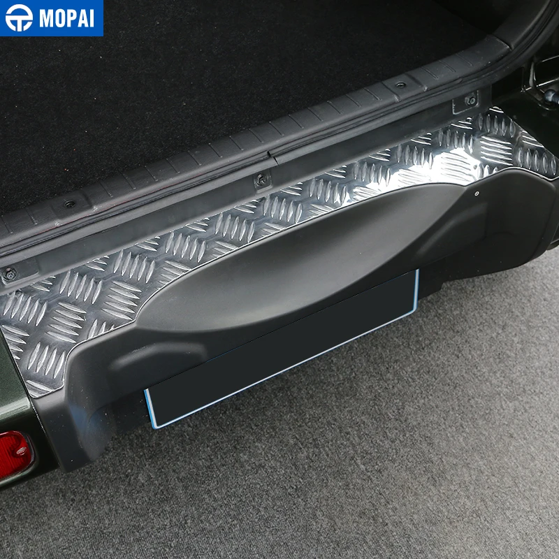 MOPAI стальная Накладка на порог для салона автомобиля защита заднего бампера