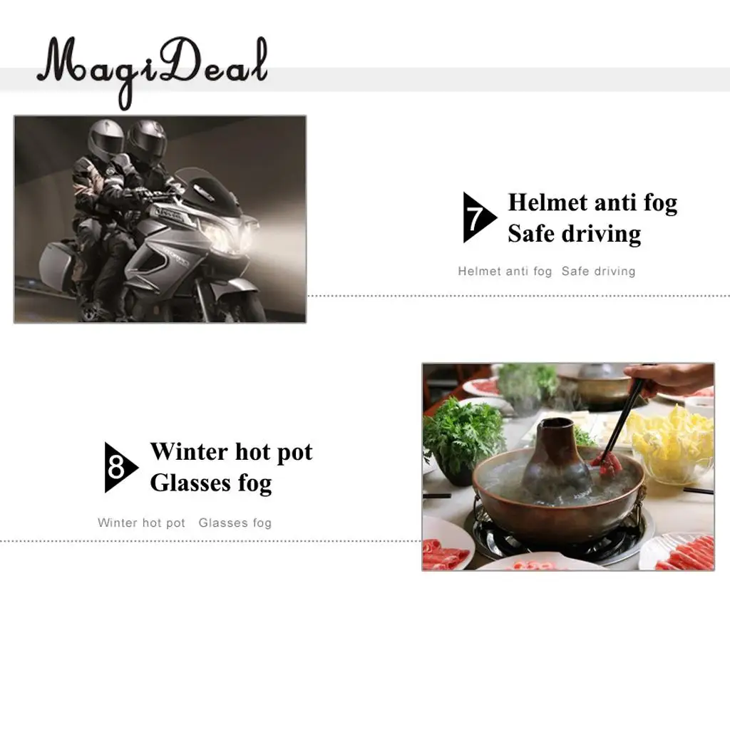 2 Pieces Compact Solid-State Nano Anti Fog Agent Spray Defogger Cleaner for Dive Swim Mask Goggles Glasses Camera Lens