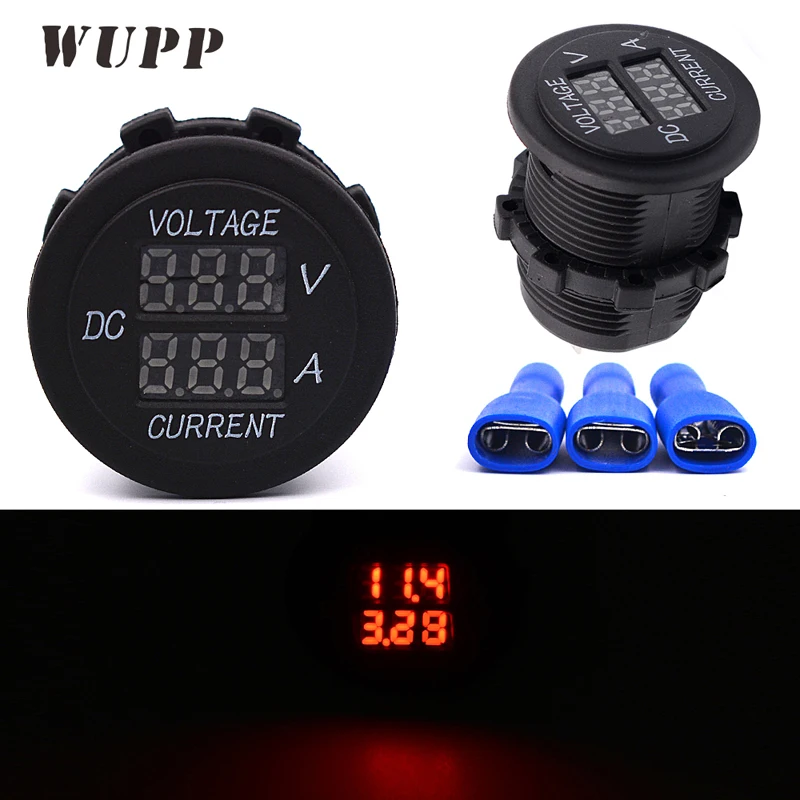 VOLTMETRO DISPLAY DIGITALE LED IMPERMEABILE ACCESSORI BARCA NAUTICA