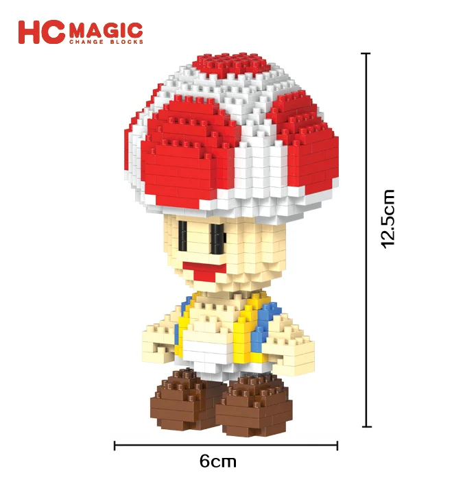Новые Волшебные Марио DIY Мини Строительные Луиджи блоки Дети принцессы игрушки, специальный маленький человек мультфильм роэль, милый, Стюарт - Цвет: 5001 without box
