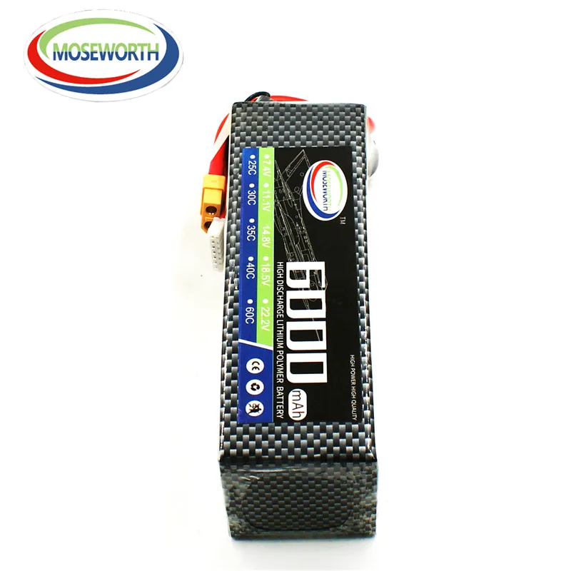 

New battery 6S 22.2v 6000mah 25C RC LiPo Battery For RC drone Car Airplane Boat 6S RC cell AKKU High Power Chargeable battery 6S