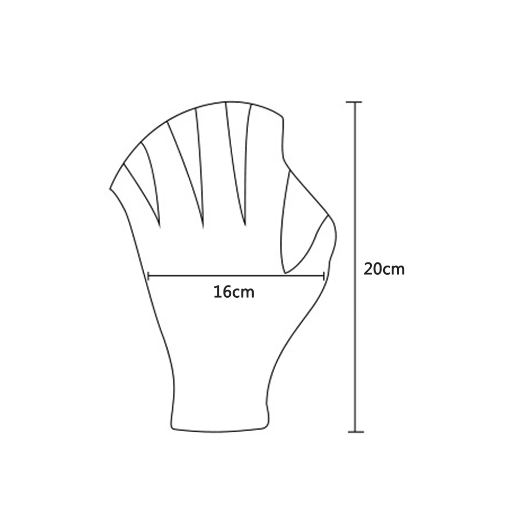 1 пара плавательные тренировочные перчатки для подводного плавания без пальцев