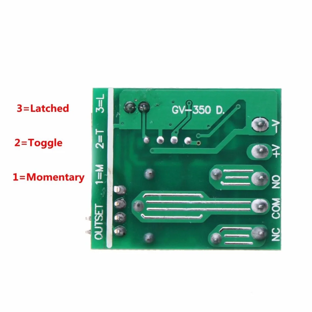 1pc Stable 100M Wireless Relay Switch DIY Remote Control Receiver Relay Switch 1CH DC12V AC22V RF 433MHz Electrical Supplies