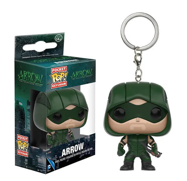 ARROW FUNKO POP Dragon Ball Супермен Человек-паук форки Бэтмен отряд самоубийц фигурка кукла Коллекционная модель брелок с коробкой - Цвет: ARROW