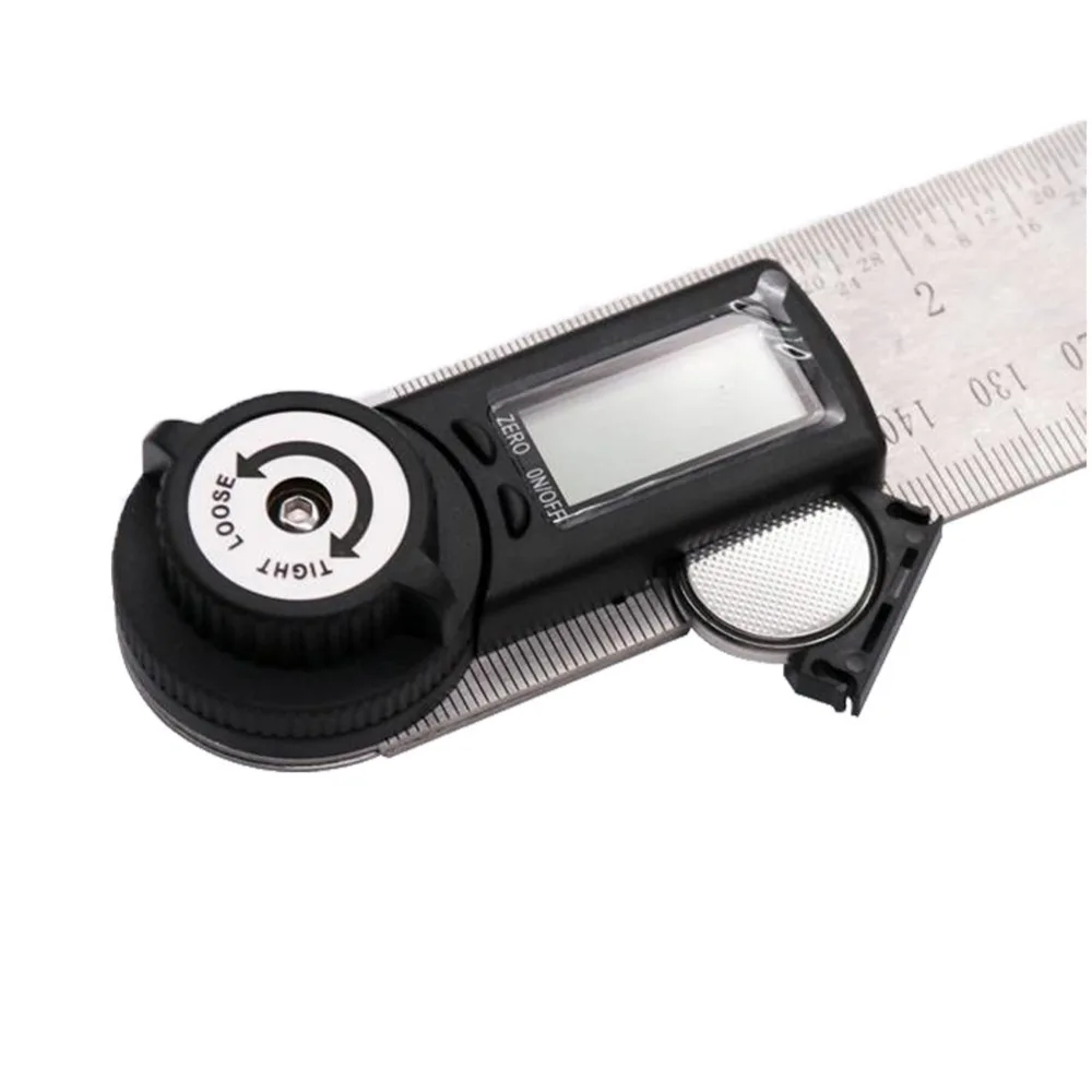 200mm Electronic Digital Protractors Inclinometer Goniometer Level Angle Ruler Meter Finder Positioner Gauge Stainless Steel