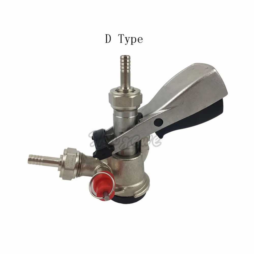 Draft Beer Keg Coupler Beer Tap System Connectors Beer Brewing Dispenser Tap A Type G Type S Type D Type Couplers (5)