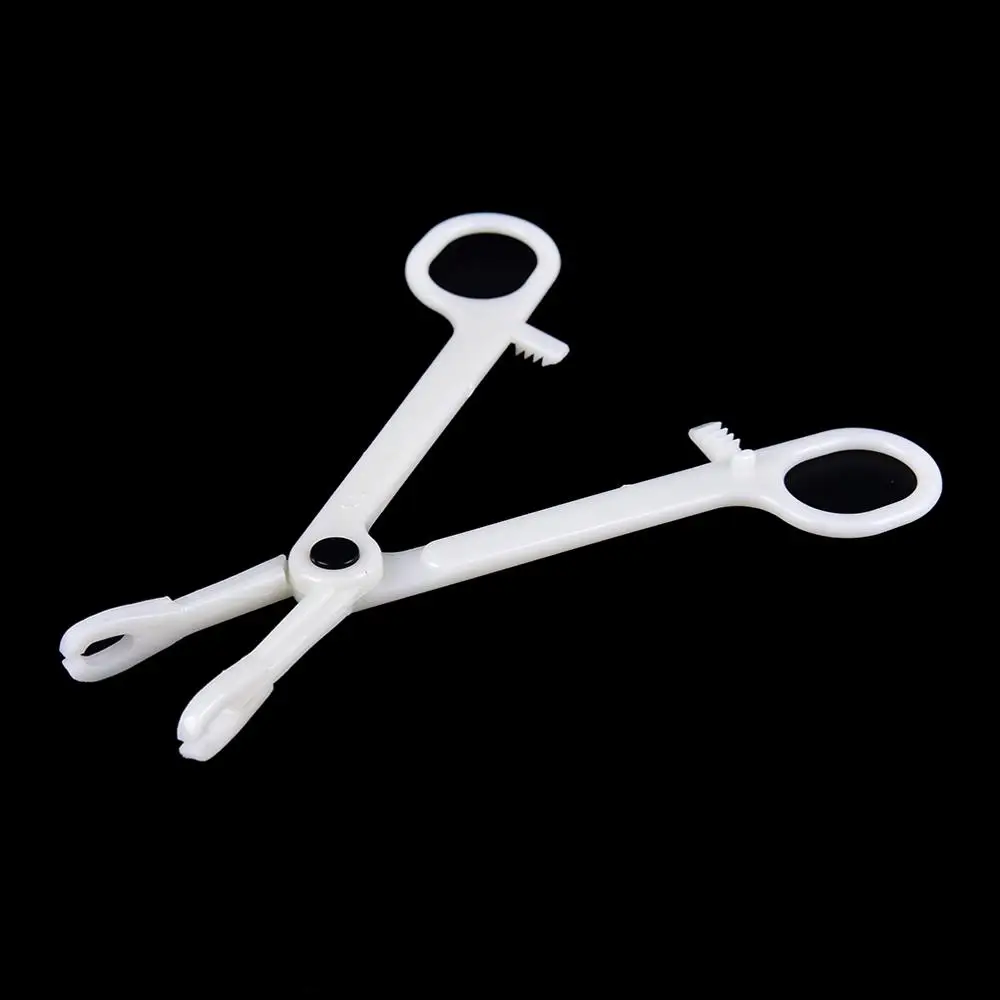 25PCS Professional Piercing Forcep Tool Plastic Body Piercing Plier Round Open Clamp For Body Ear Lip Navel Nose Tongue supplie ema 10505s reusable bipolar forcep，aha，electrosurgical electrocoagulation tweezers electrode connection surgical instrument tool